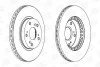 Диск тормозной передний (цена за 2шт.) Honda Stream CHAMPION 563147CH (фото 2)