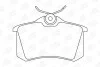 Колодки тормозные дисковые задние Citroen Berlingo (96-11)/VW Polo III (95-09) (CHAMPION 571361CH (фото 2)