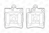 Колодки тормозные дисковые передние MERCEDES Classe C, Classe E CHAMPION 571988CH (фото 2)