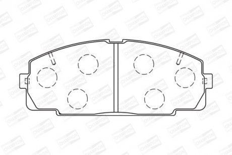 Гальмівні колодки CHAMPION 572367CH