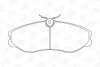 Колодки тормозные дисковые передние FORD Maverick NISSAN Serena, Skyline, Terrano II, Vanette CHAMPION 572382CH (фото 2)