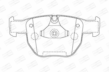 LANDROVER Тормозные колодки передн. Range Rover III 02- CHAMPION 572507CH