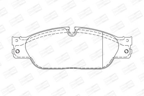 Гальмівні колодки передні JAGUAR S-TYPE, XJ/ FORD THUNDERBIRD/ DAIMLER SUPER EIGHT/ LINCOLN LS CHAMPION 573023CH