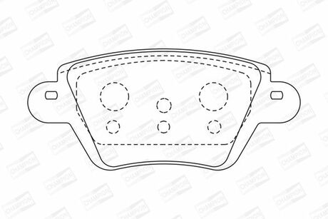 FORD Тормозные колодки задн.Mondeo 00-,Kangoo 01-,Jaguar X-Type CHAMPION 573320CH