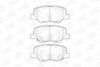Колодки тормозные дисковые задние CITROEN C4 AIRCROSS 10-|MAZDA 6 Estate (GJ, GL CHAMPION 573442CH (фото 1)