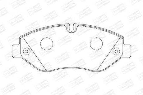 Колодки гальмівні CHAMPION 573739CH