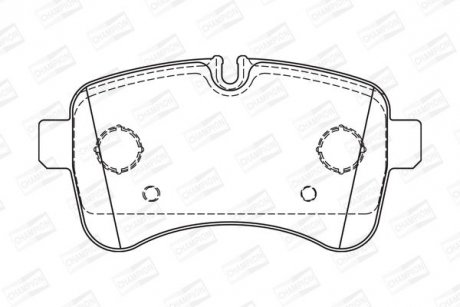 Гальмівні колодки CHAMPION 573740CH