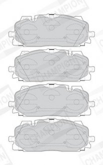Гальмівні колодки передні VW Touareg / Audi A3, A4, A5, A6, A7, A8, E-Tron, Q5, Q7, Q8 CHAMPION 573773CH (фото 1)