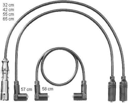 Комплект кабелів запалювання SEAT IBIZA/TOLEDO/CORDOBA / VW POLO/GOLF/PASSAT CHAMPION CLS034