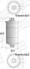 Фільтр паливний ALFA ROMEO 164 (164) 87-98,166 (936) 00-07,75 (162B) 86-92,GTV (916C_) 95-05,SPI CHAMPION L205