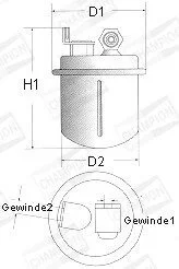 Фильтр топливный CHAMPION L207606 (фото 1)