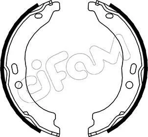 CITROEN Щеки тормозные задние ручного тормоза Jumper 2.2HDI 06- CIFAM 153-094
