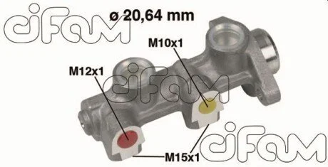 OPEL Головний гальмівний циліндр D20,64mm KADET E 1.2,1.3,1.3I 8/84- CIFAM 202-184
