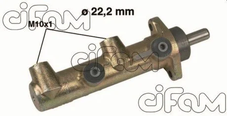 CITROEN Главный тормозной цилиндр JUMPER 1.9D 22.22 ABS CIFAM 202-238
