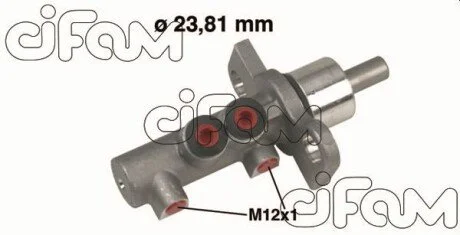 Головний гальмівний циліндр VW Passat B5 96-05; AUDI A6 97-04; PORSCHE 911 97-05, BOXSTER 96-04 CIFAM 202-260