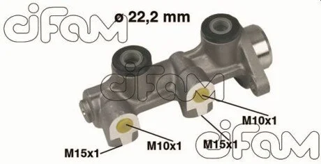 Головний гальмівний циліндр Lanos 97-(D1=20,64mm, -ABS) CIFAM 202-336