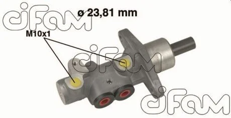 SEAT Главный тормозной цилиндр CORDOBA 96-02, IBIZA II 93-02, VW CADDY II 00-04 CIFAM 202-490