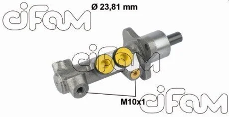 Циліндр гальмівний (головний) VW Golf/Passat 1.6-2.9 88-02 (d=23.81mm) (сірий чавун) CIFAM 202-599