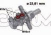 Циліндр гальмівний (головний) Fiat Doblo 01- (d=23.80mm) 202-678