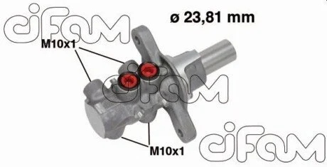 Циліндр гальмівний (головний) Fiat Doblo 01- (d=23.80mm) CIFAM 202-678