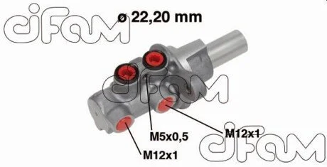 FIAT Главный тормозной цилиндр Sedici 06-14,Suzuki SX4 06- CIFAM 202-686