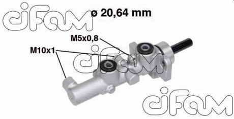 Головний гальмівний циліндр Mazda 6 02-(D1=20,64mm, +ESP) CIFAM 202-734