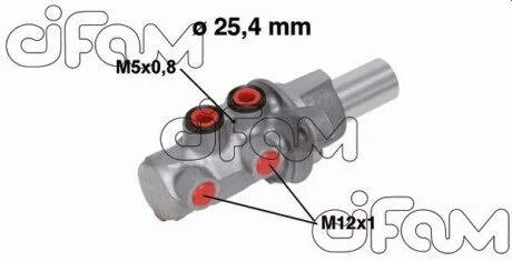 FORD Главный тормозной цилиндр (торм установка Bosch, для авто с ABS) TRANSIT 06-14 CIFAM 202-754