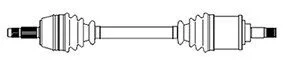 CITROEN Полуось лев.L=585mm 25/24 зуб.Berlingo,BX,Xsara,ZX,Peugeot Partner CIFAM 655-078