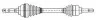 CIFAM FIAT Полуось правая L=933mm 25/24 зуб.Doblo 1.3D/1.9D 01- 655-636