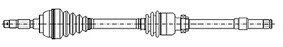 CITROEN Полуось прав. L=951mm 37/25 зуб. C4 I 2.0 HDi 04-11 CIFAM 655-810