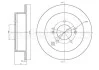 Гальмівний диск зад. Santa Fe/Tucson/Sportage 01- (284x10) CIFAM 800-592C (фото 1)