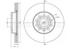 Диск гальмівний VW GOLF V 03- CIFAM 800734C (фото 1)