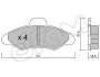 FORD Колодки тормозн.передн.Escort 90- CIFAM 822-071-0 (фото 1)