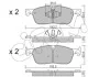 CIFAM LAND ROVER К-т передн. гальм. колодок Discovery Sport 2,0-2,2 14-, Range Rover Evoque 2,0-2,2 11- 822-1123-1