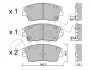 Гальмівні колодки перед. Hyundai ix35 /Tucson /Elantra /Kia Sportage 1.6-2.4 13- CIFAM 822-1164-0 (фото 1)