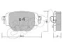 CIFAM OPEL Колодки гальм. задн. CORSA F  1.2 19- 822-1246-0
