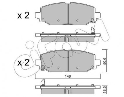 Колодки гальмівні (задні) Jeep Wrangler 17- (TRW) CIFAM 82213350 (фото 1)