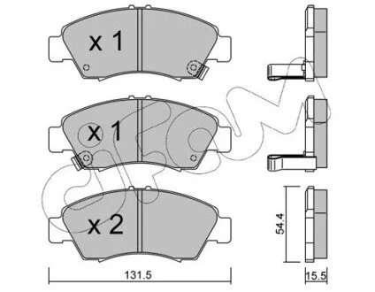 Гальмівні колодки перед. Honda Civic 87-01 (sumitomo) CIFAM 822-138-0