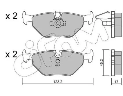BMW Тормозные колодки задн. 5серия (E39) 97- CIFAM 822-210-0