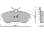 CIFAM CITROEN Колодки тормозные передние XSARA PICASSO 00- 822-217-1