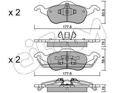 FORD Тормозные колодки передн.Focus 98- CIFAM 822-291-0