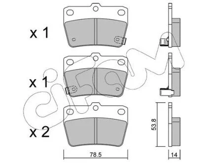 Колодки гальмівні задн. DR5/RAV 4 (01-21) CIFAM 822-431-0