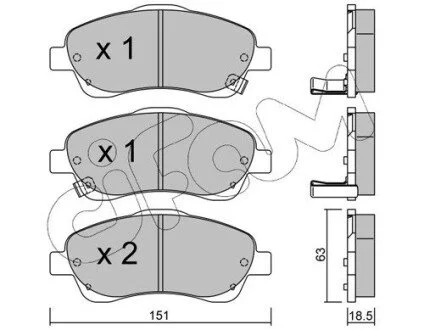TOYOTA Тормозные колодки передн.Avensis 03- CIFAM 822-450-0