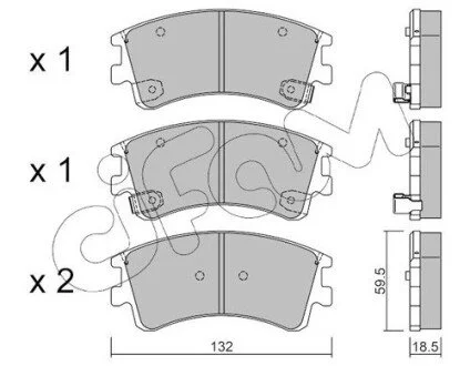 Гальмівні колодки перед. Mazda 6 02- CIFAM 822-476-0