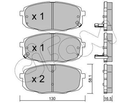 Фото kia тормозные колодки передн.carens 02-,ceed,hyundai i30 07- CIFAM 822-513-0 KIA Тормозные колодки передн.Carens 02-,Ceed,Hyundai i30 07- CIFAM 822-513-0