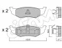CIFAM CHRYSLER Колодки тормозные задние PT Cruiser,Sebring,Neon 00- 822-522-0