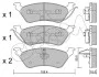 CHRYSLER Гальмівні колодки дисковые Voyager 01- задн. CIFAM 822-625-0 (фото 1)