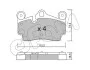 Гальмівні колодки зад. Audi Q7/Touareg/Cayenne (Brembo) (112,2x73,2x16,2) CIFAM 822-655-0 (фото 1)