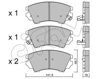 Тормозные кол. пер. Opel Insignia 08- CIFAM 822-842-0