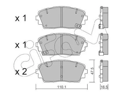 Гальмівні колодки (набір) CIFAM 822-941-0